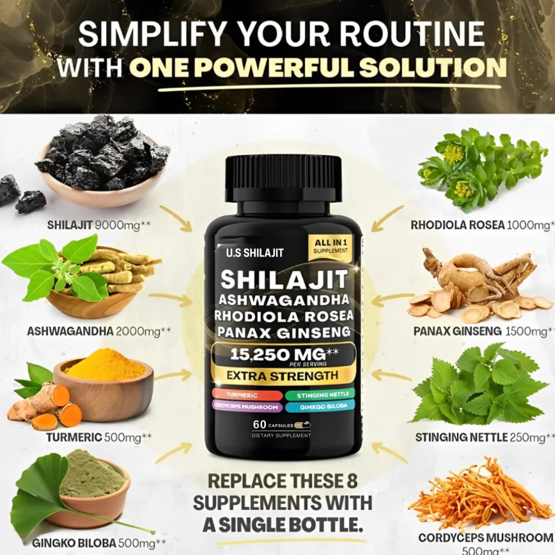 U.S Shilajit 20-in-1 Supplement Bundle