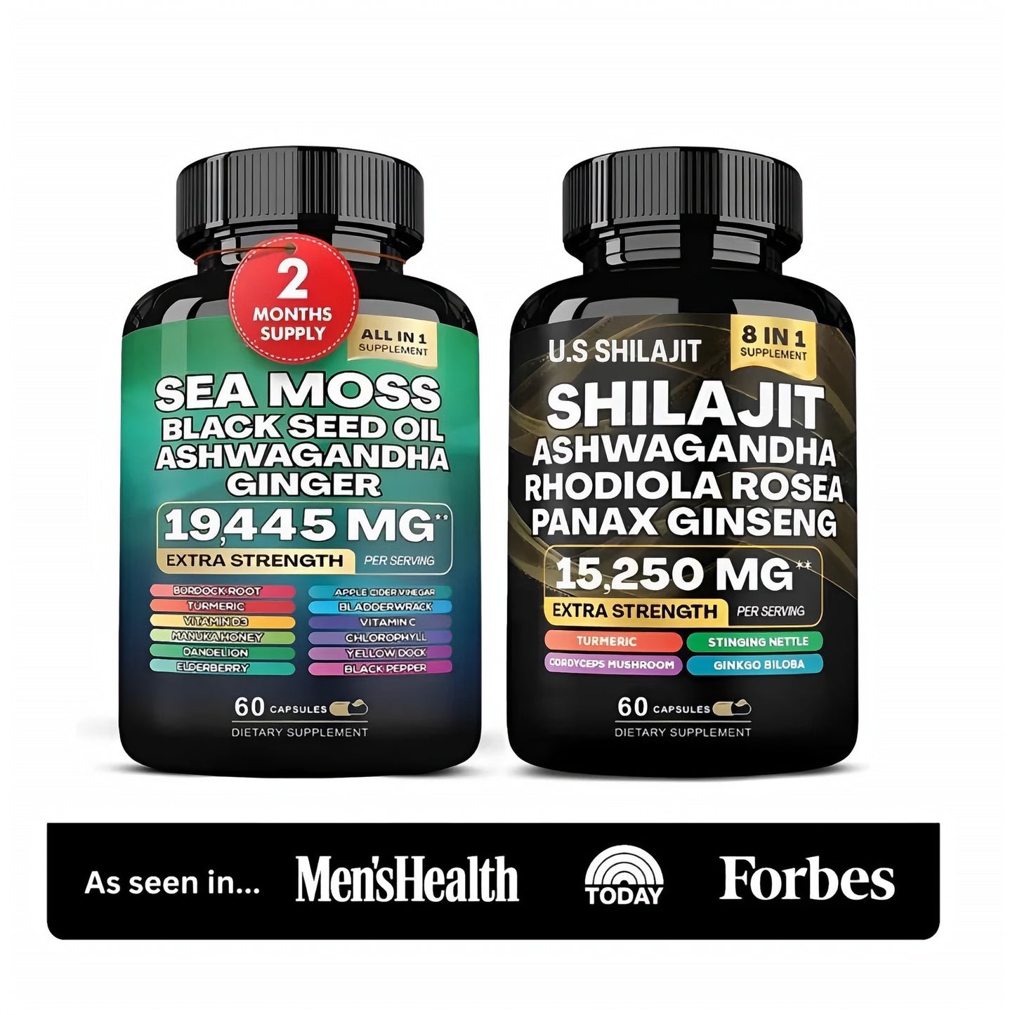 U.S Shilajit 20-in-1 Supplement Bundle